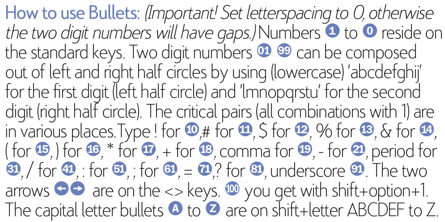 Example font Bullets #12